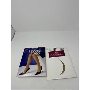 Hanes Silk Reflections‎ Silky Sheer Control Top Panty Reinforced  CD Taupe Black